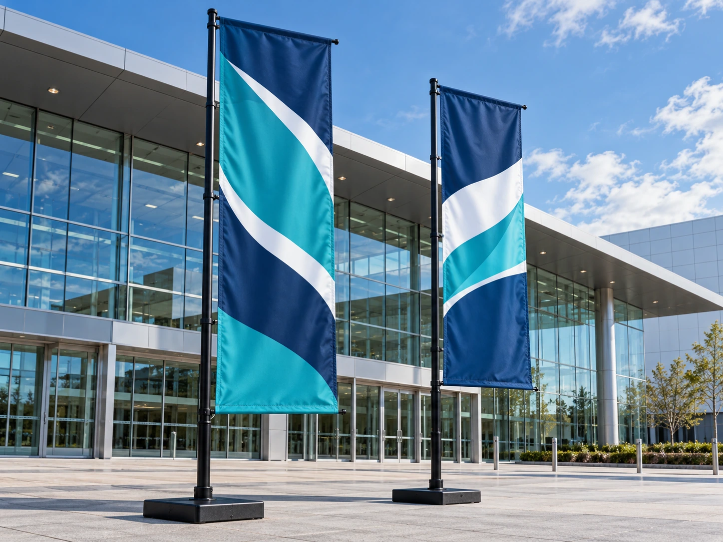 Advertising Flags — outdoor rectangular advertising flags