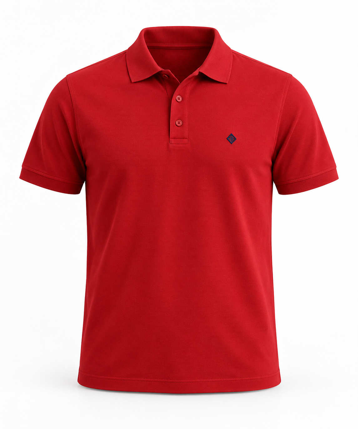 Men's Red Polo Shirt - Embroidered