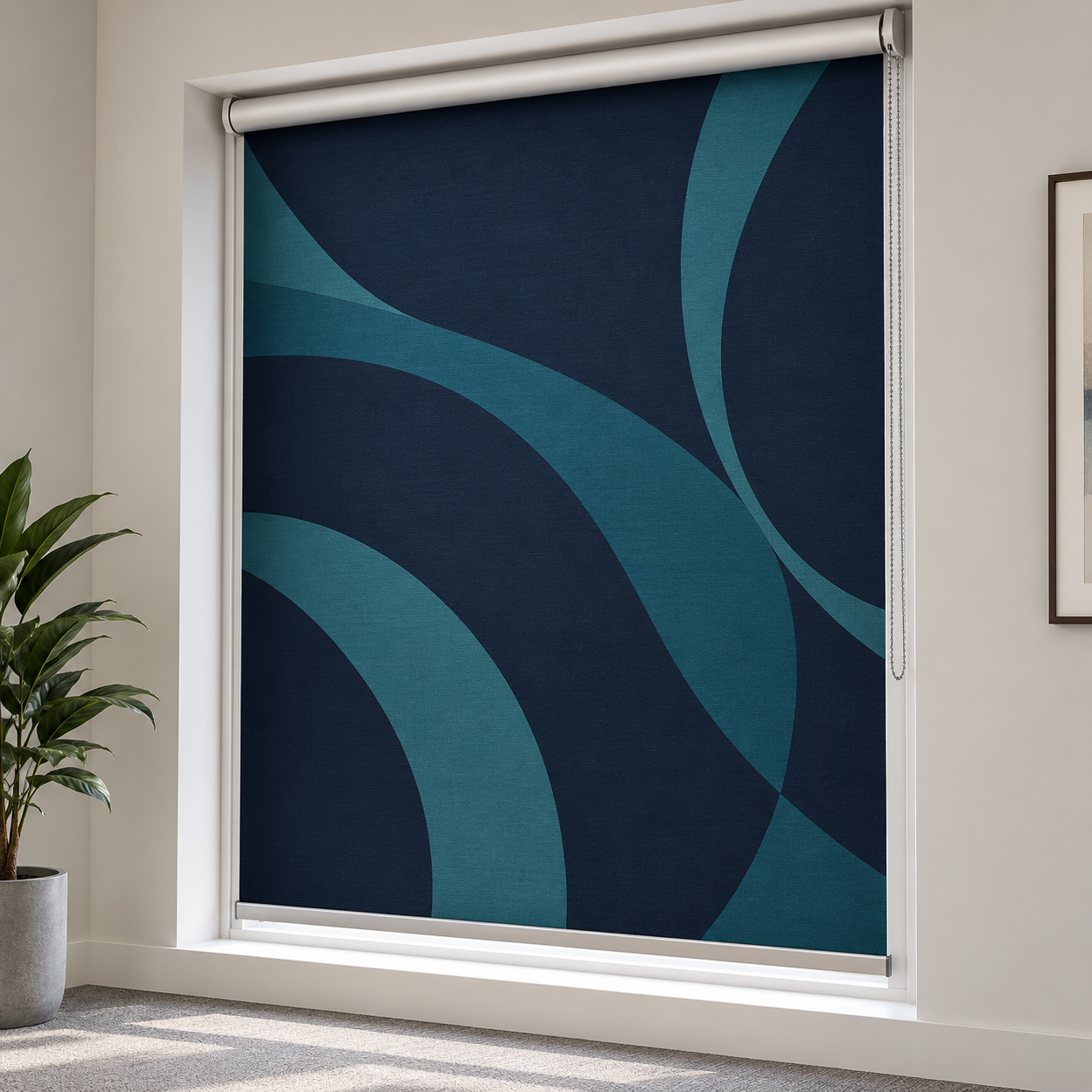 Custom Graphic Roller Shades - Blackout