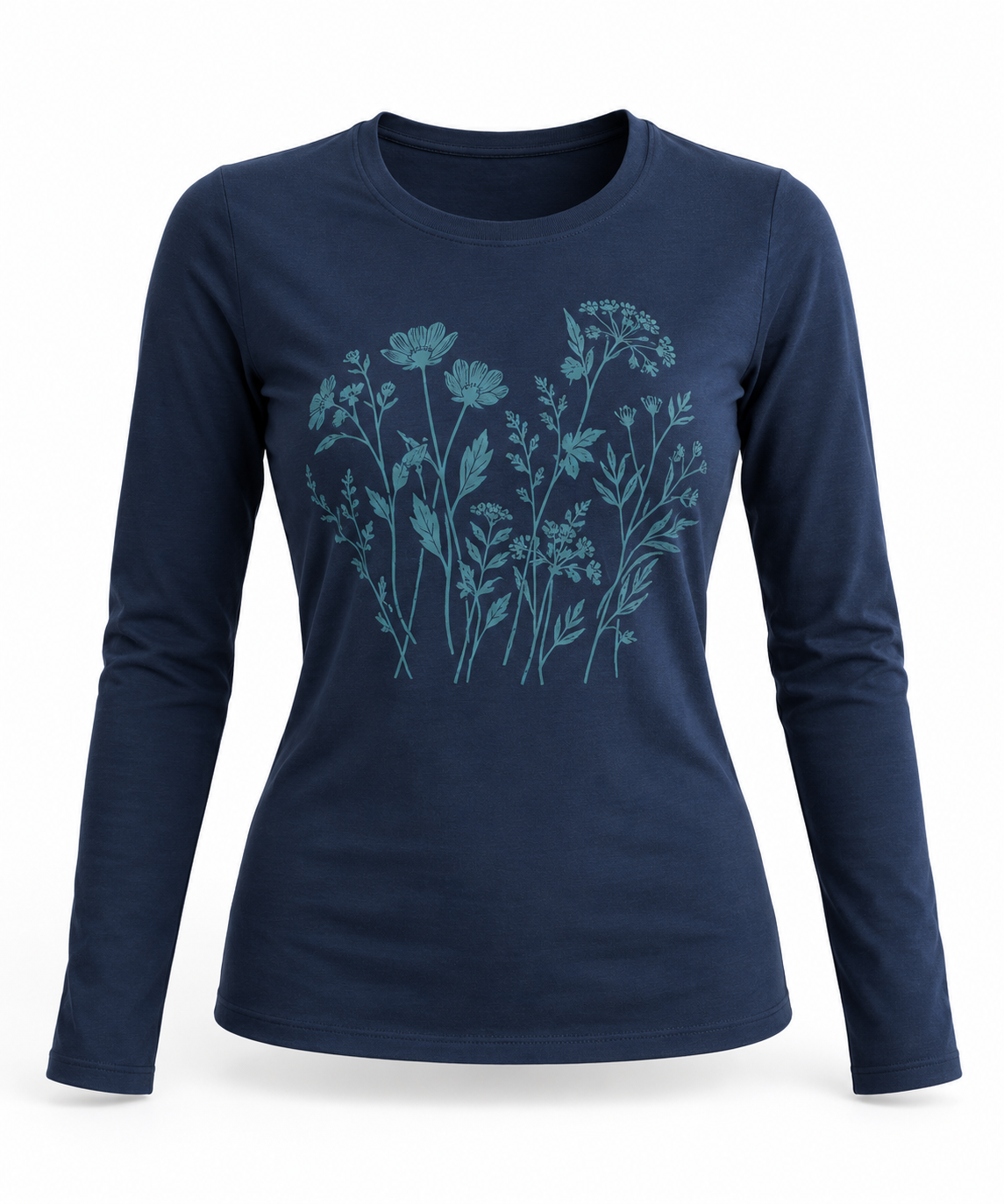Women's Printed T-Shirt - Long Sleeves