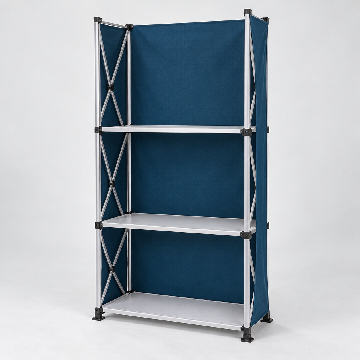 Portable Display with Shelves