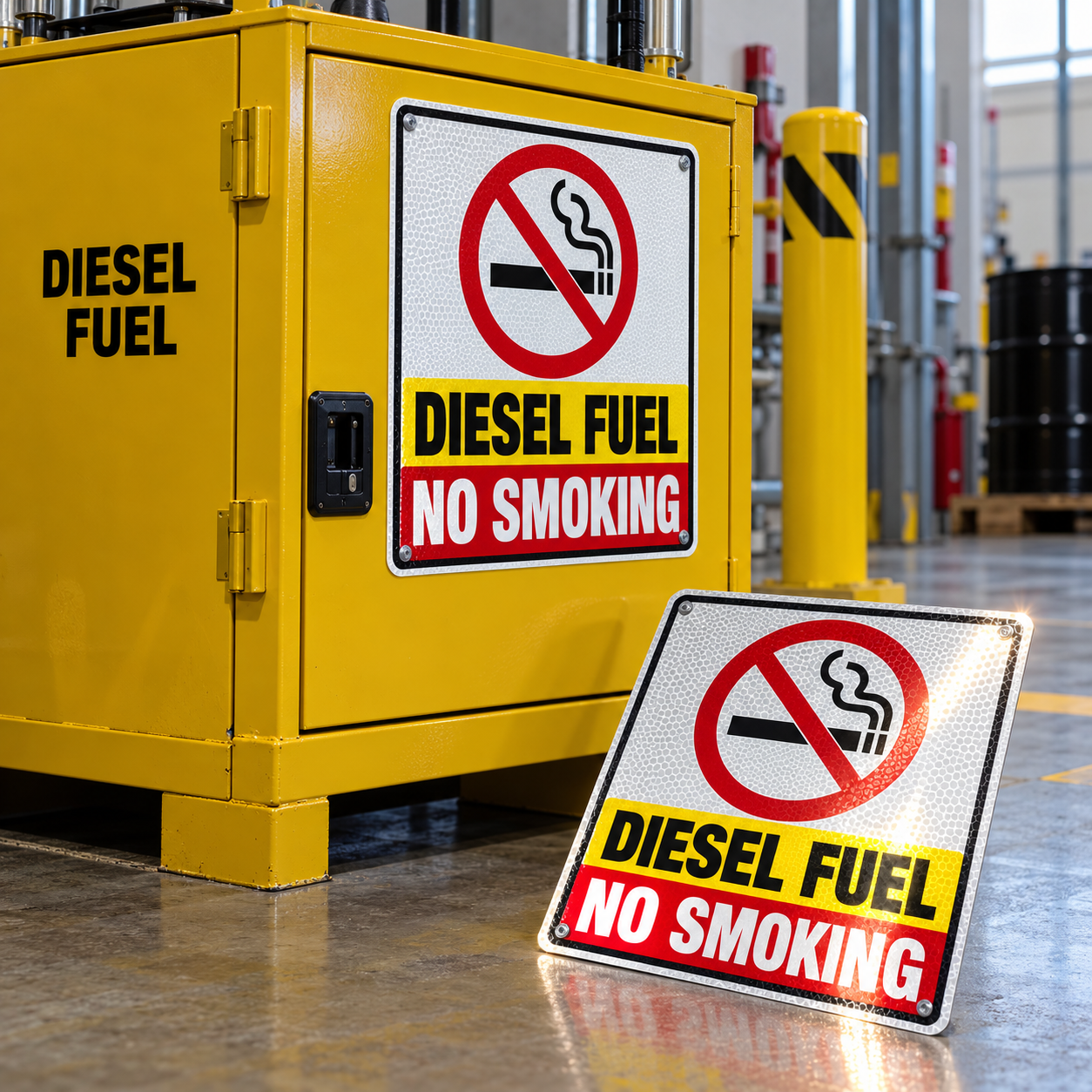 OSHA NFPA Diesel Fuel No Smoking Decal (EGR Reflective)