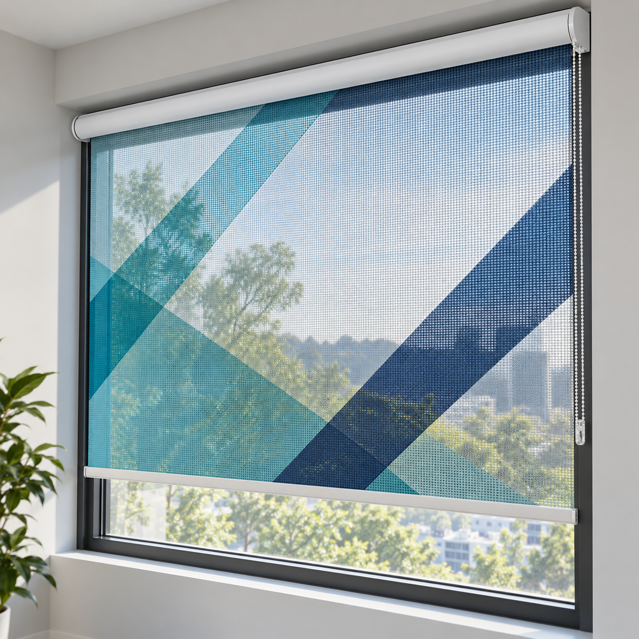 Custom Graphic Roller Shades - Mesh Outdoor events