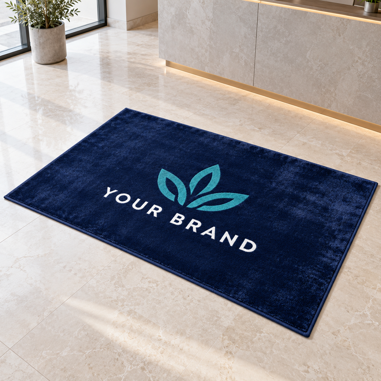 Custom Logo Rugs - Velvet Outdoor events