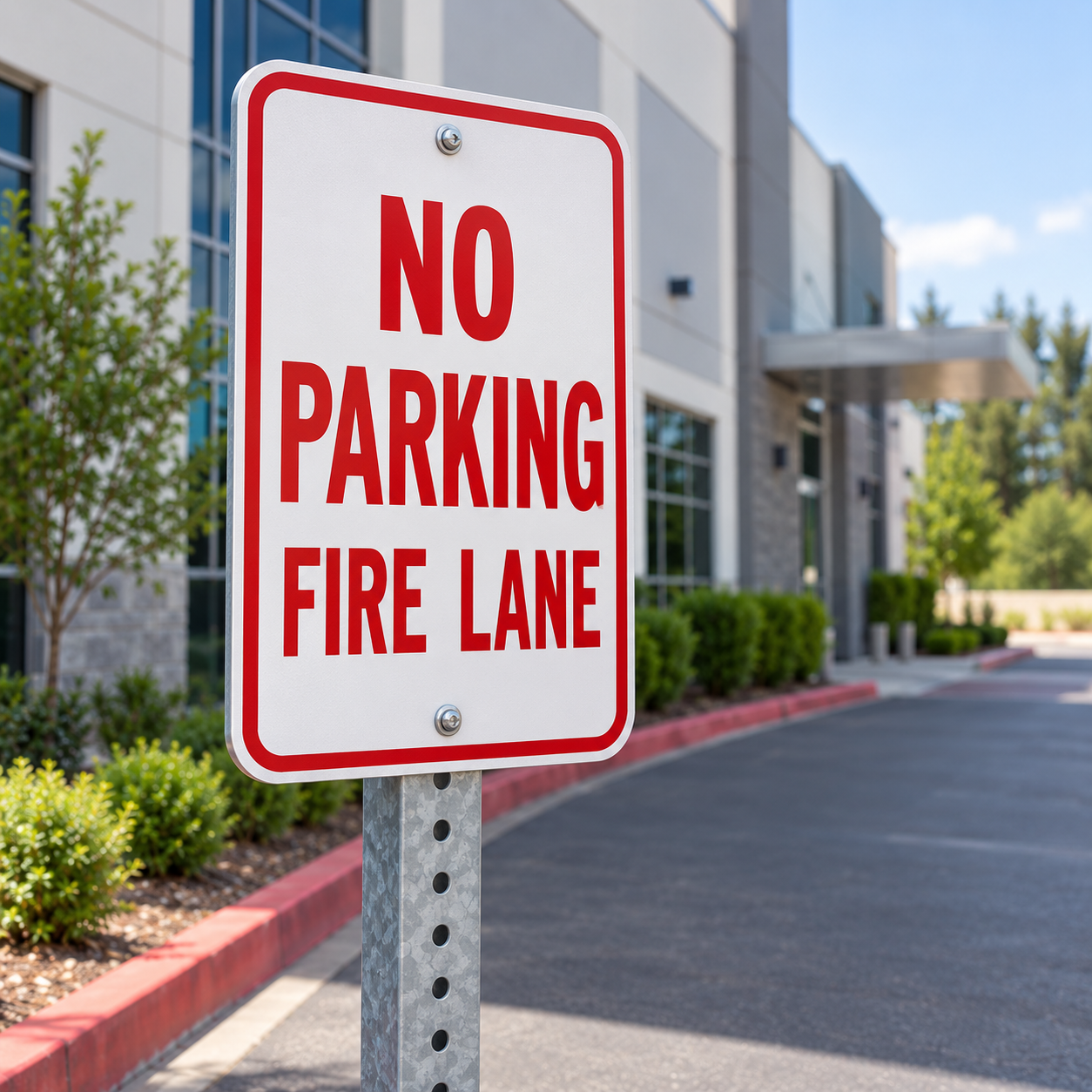 No Parking Fire Lane Signs