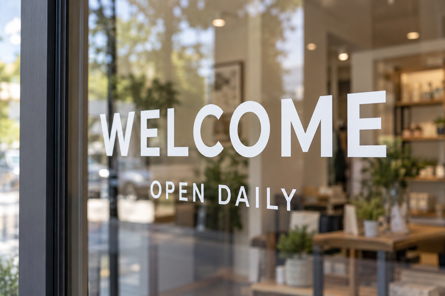Window Lettering Outdoor events