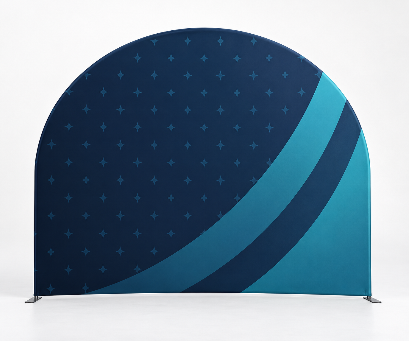 Exhibit Backdrop 10 ft - Raised Semi Circle