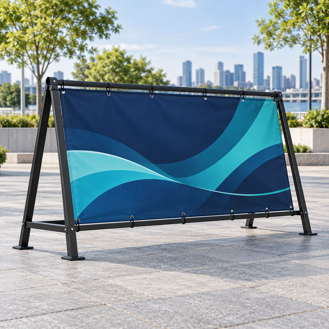 Horizontal A Frame with Banner