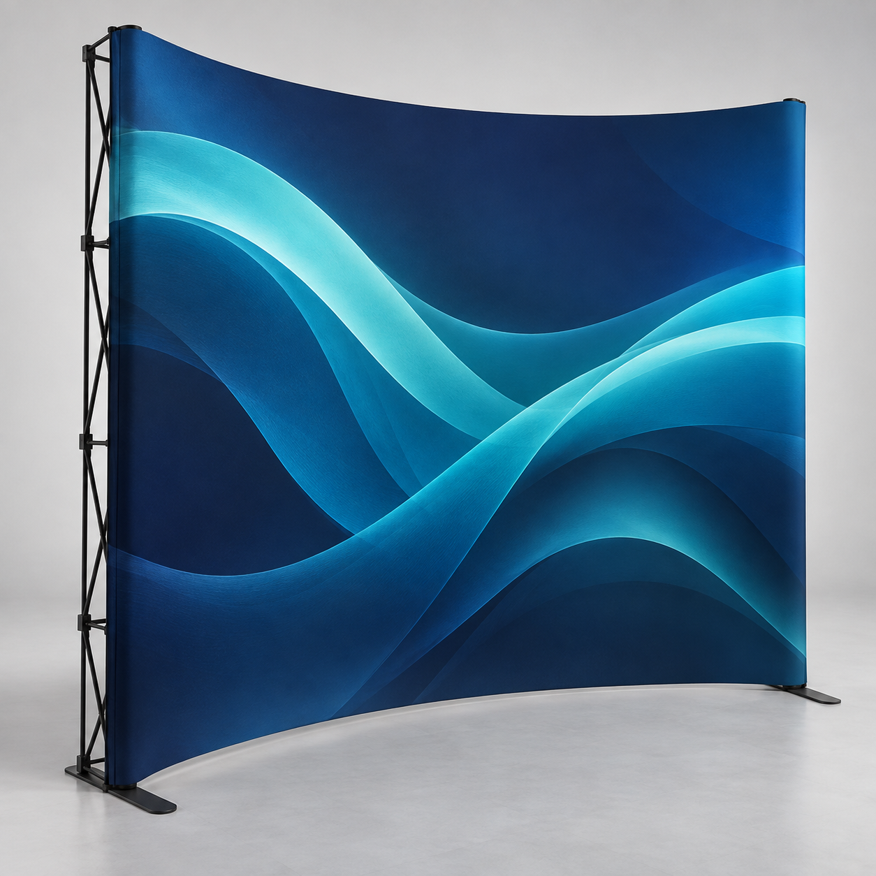 Fabric Pop Up Curved Display
