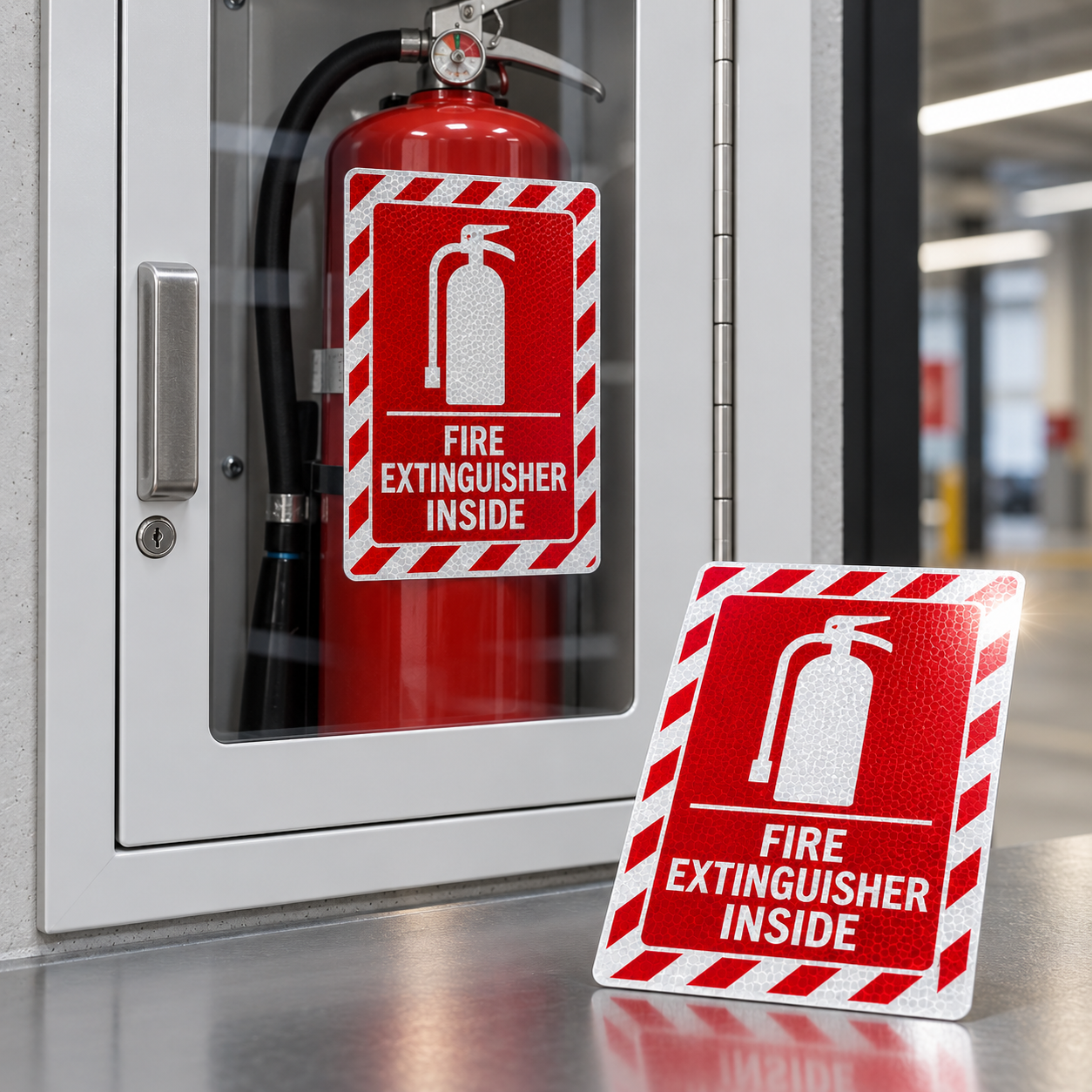 Fire Extinguisher Inside Decal (EGR Reflective)