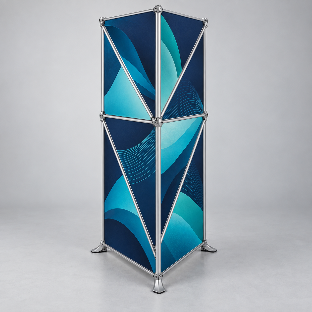 Triangular Large Micro GeoMetrix Table Top Display