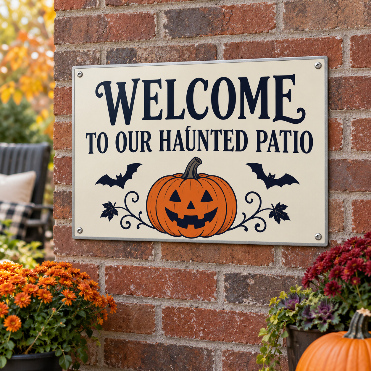 Halloween Patio Signs