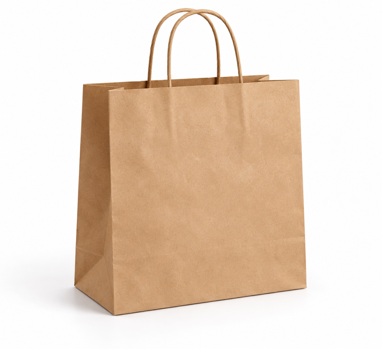 Kraft Paper Shopping Bags - Brown