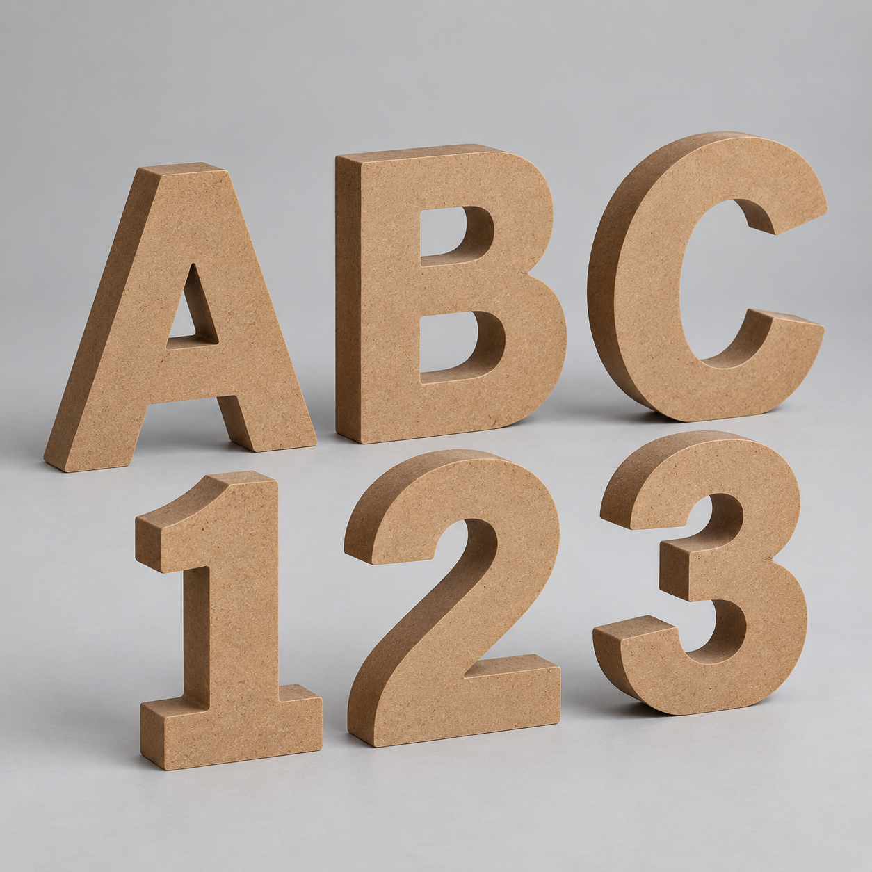 MDF Letters and Numbers