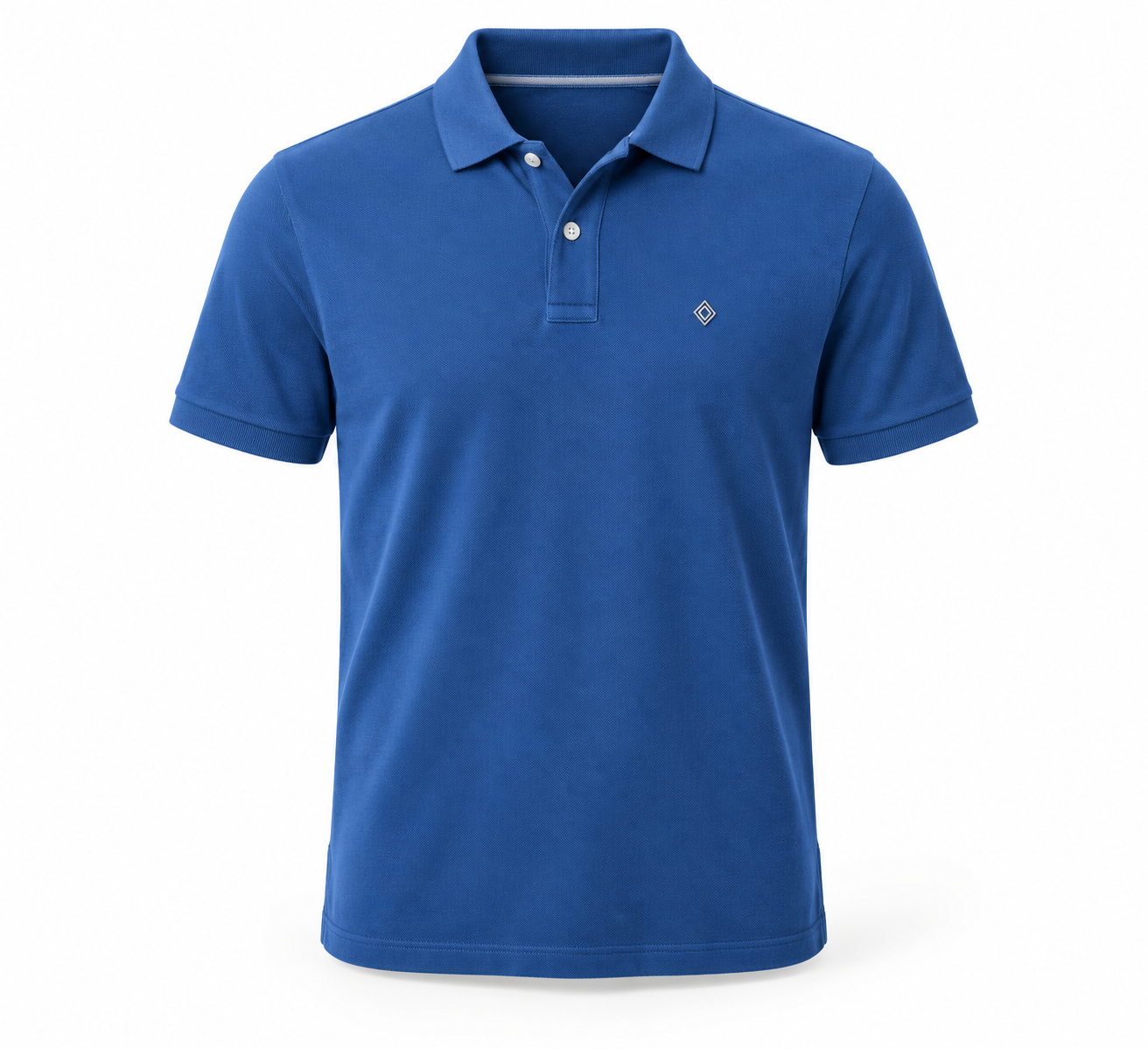Men's Blue Polo Shirt - Embroidered
