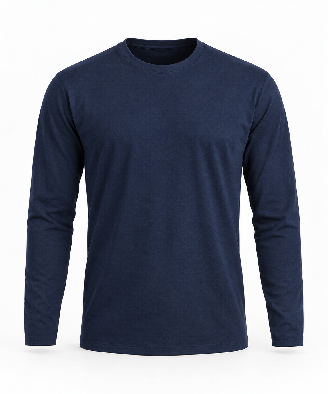 Men's Long Sleeves T-Shirt - Crew Neck