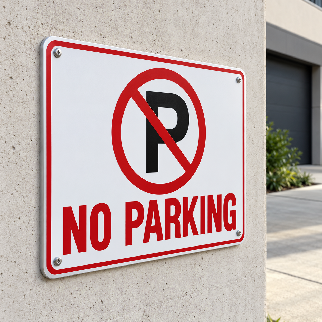 No Parking Signs Outdoor events