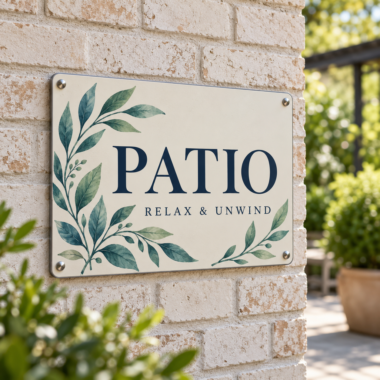 Patio Signs Outdoor events