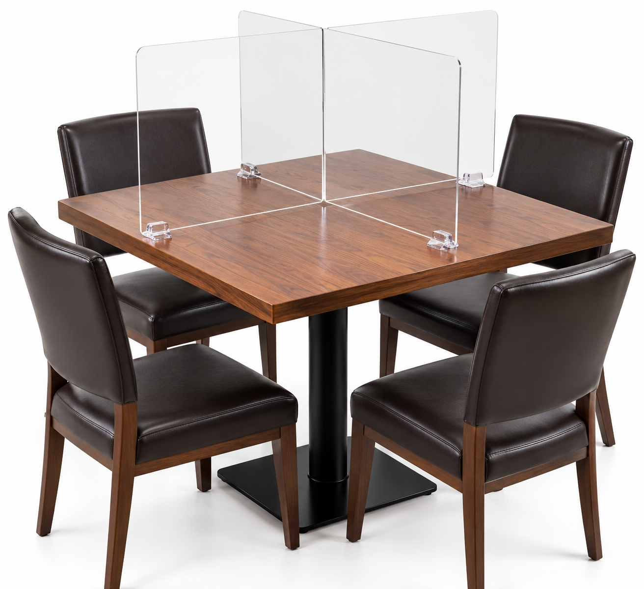Restaurant Tabletop Desk Divider Sneeze Guard