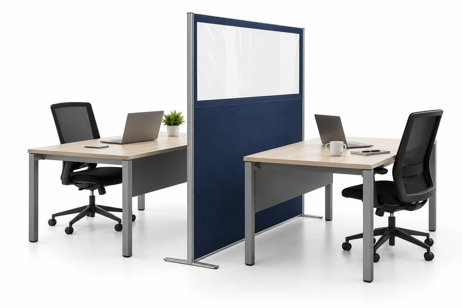 SEG Office Desk Partitions - 2 Desk