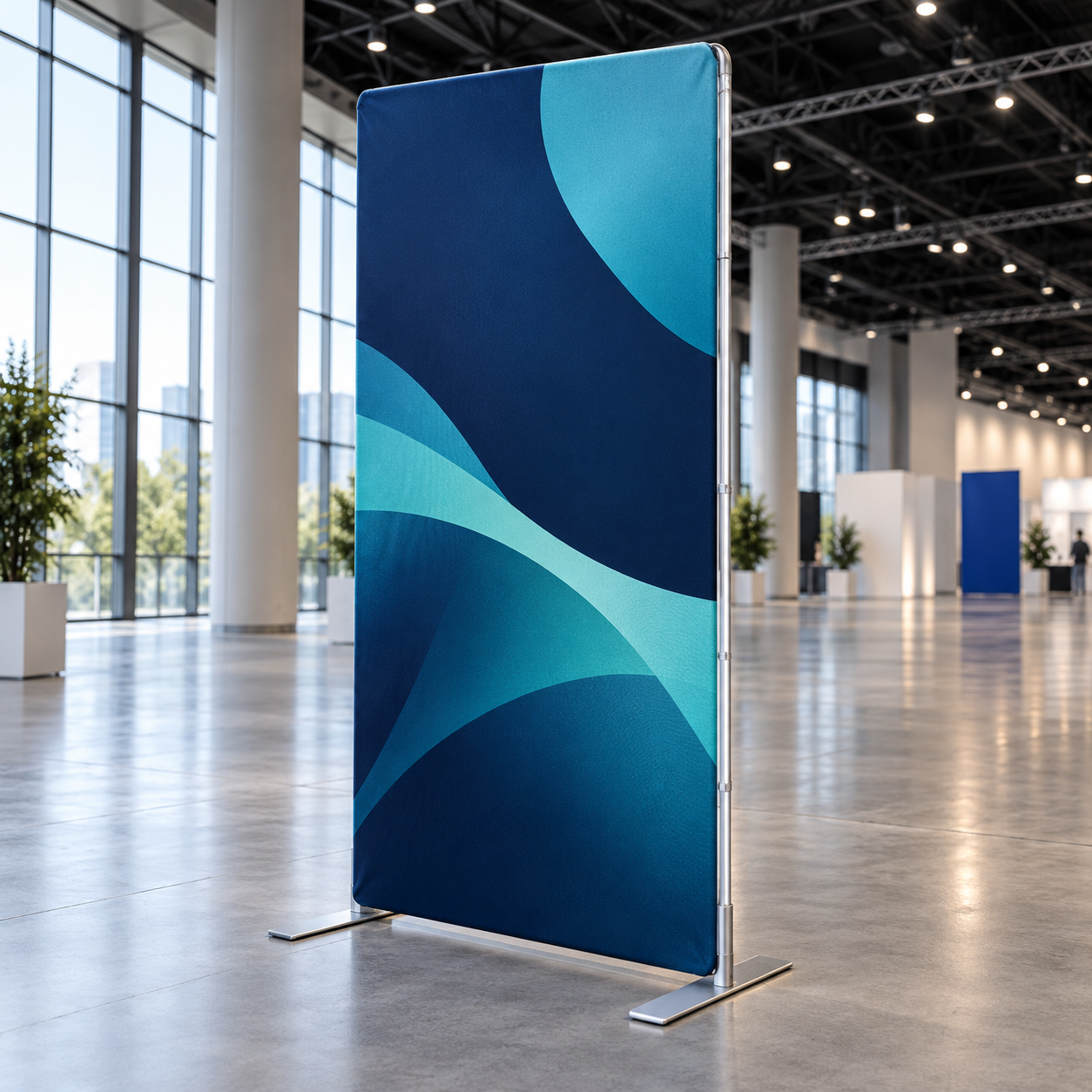 Tension Fabric with Magnetic Banner Stand Outdoor events