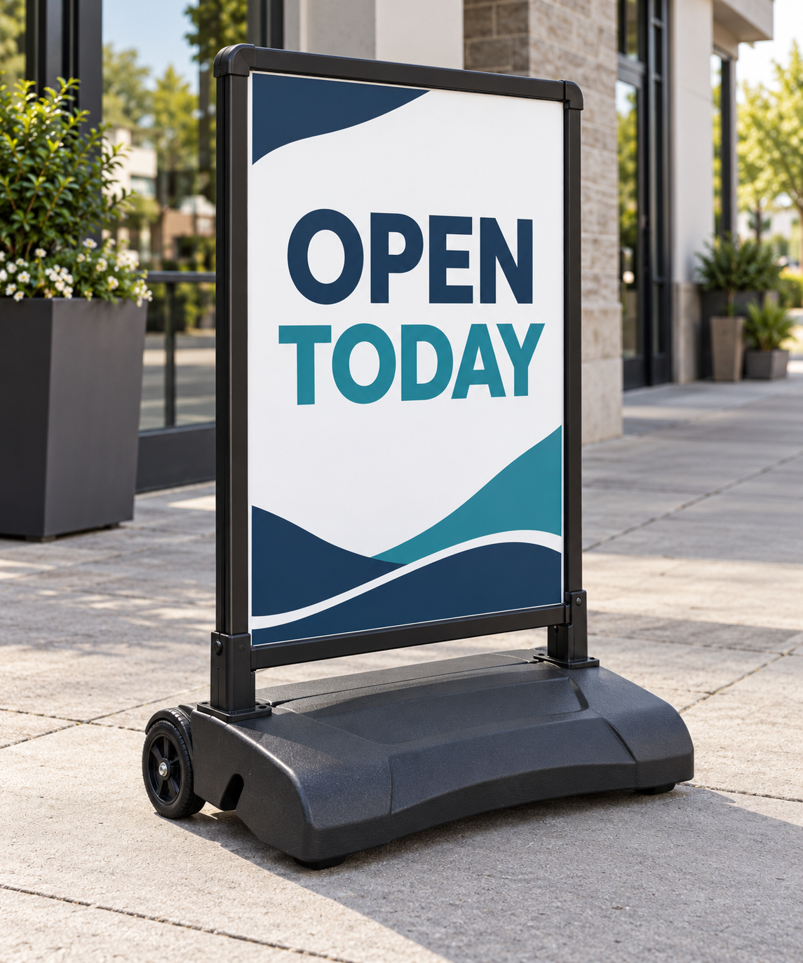 Wheeled Sidewalk sign